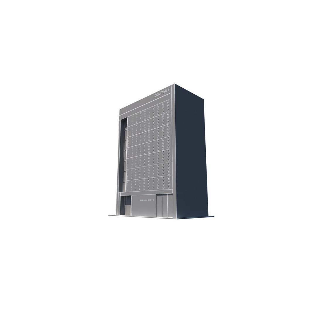 Building 3D Model – Low Poly Exterior Asset, FBX, OBJ