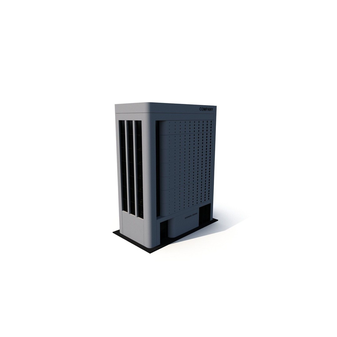 Building 3D Model – Low Poly Exterior Asset, FBX, OBJ - View 10