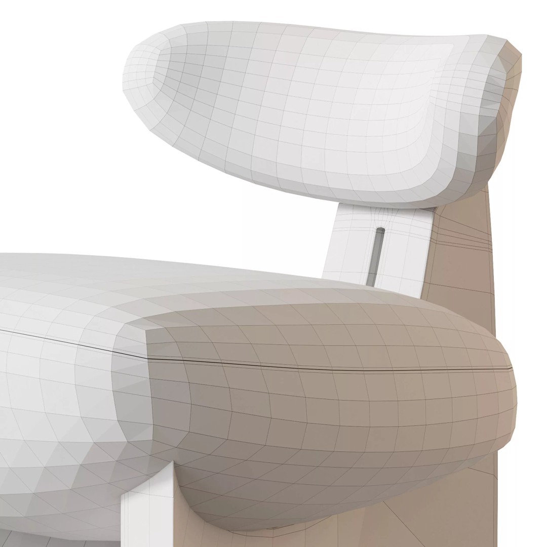 GOBI Armchair 3D Model – Modern Designer Chair, FBX & OBJ