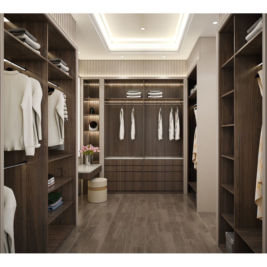 Masculine Modern Bedroom 3D Model – Interior Design Asset, SketchUp - View 5