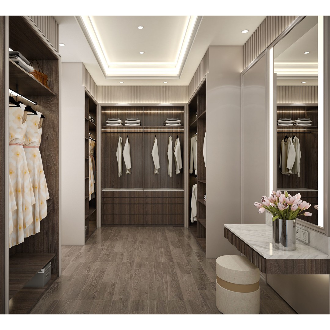 Masculine Modern Bedroom 3D Model – Interior Design Asset, SketchUp - View 7