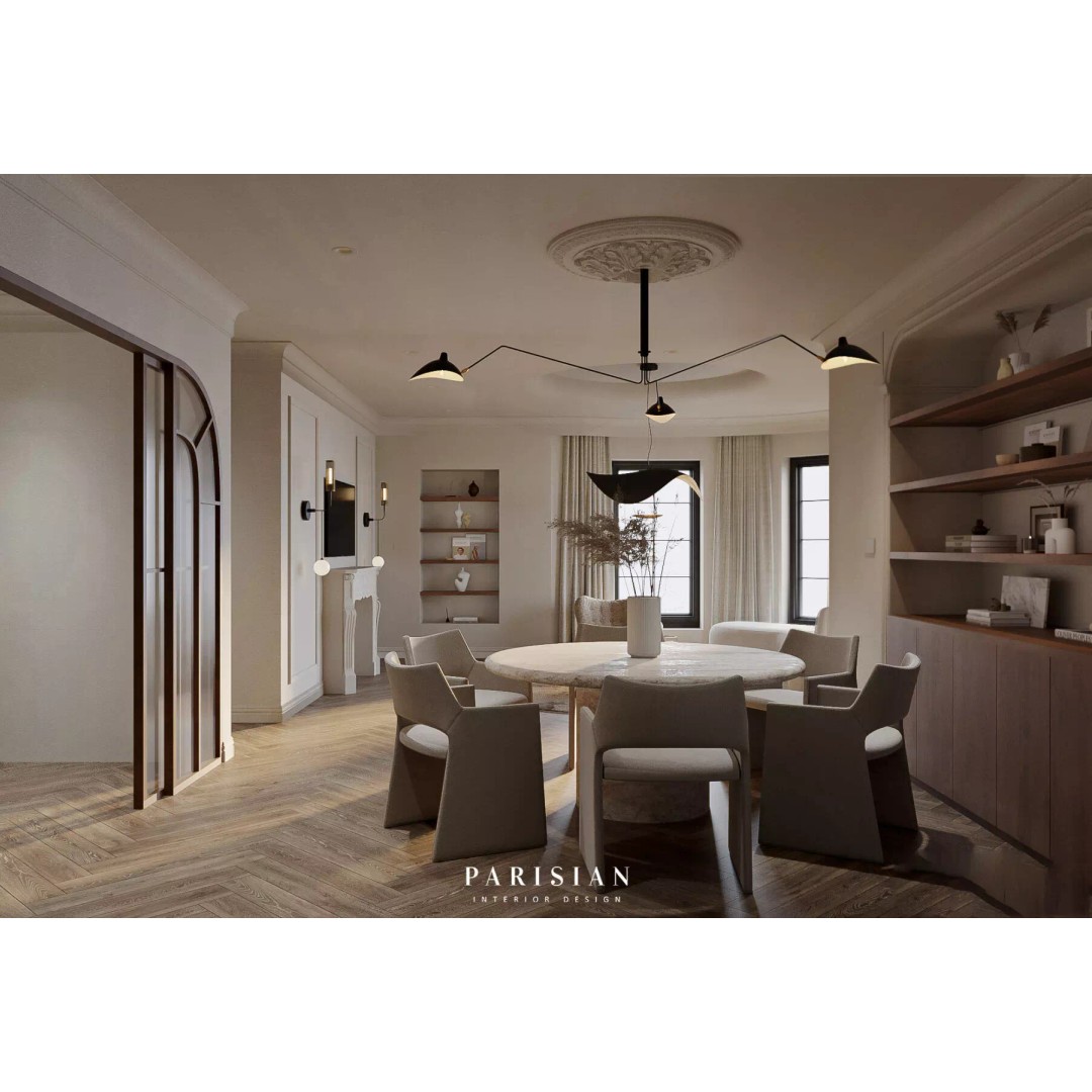 Living Room and Kitchen 3D Model – Low Poly Contemporary Design, Blender - View 2