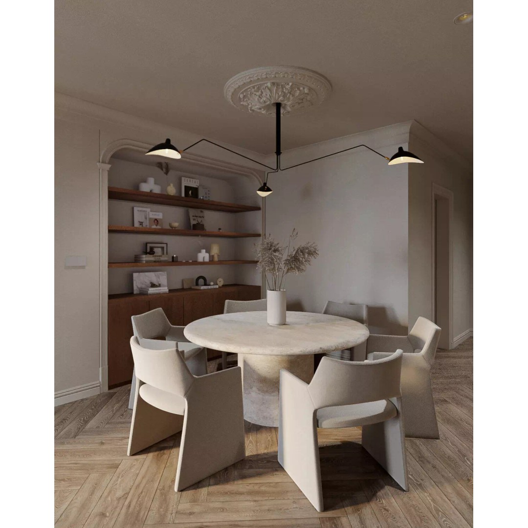 Living Room and Kitchen 3D Model – Low Poly Contemporary Design, Blender - View 5