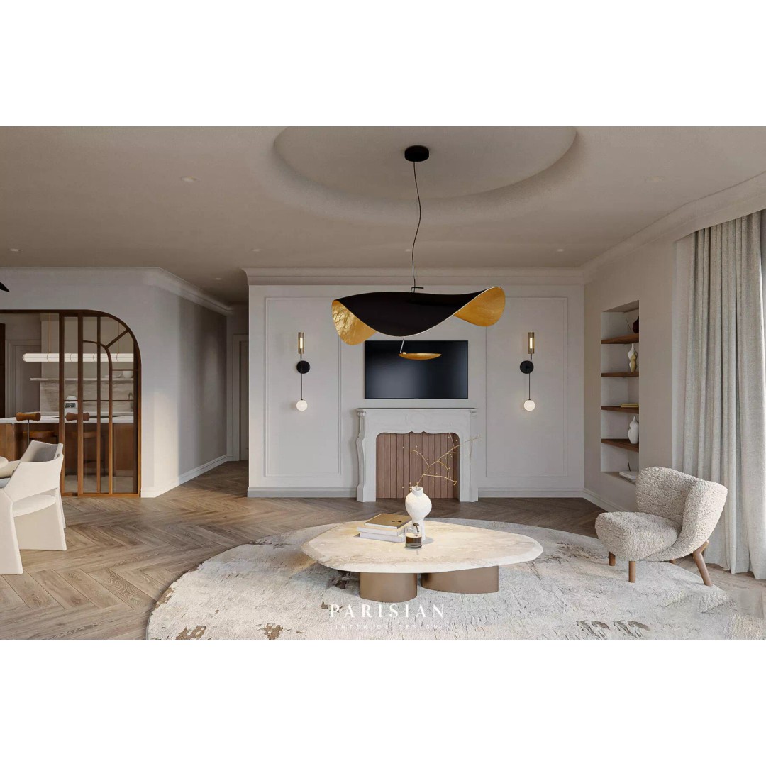 Living Room and Kitchen 3D Model – Low Poly Contemporary Design, Blender - View 7