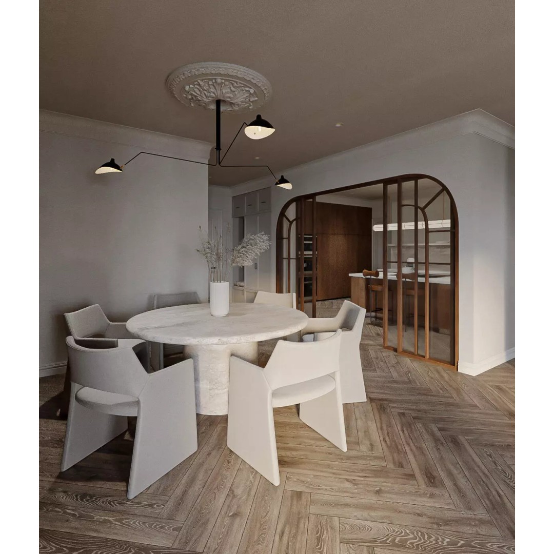 Living Room and Kitchen 3D Model – Low Poly Contemporary Design, Blender - View 8
