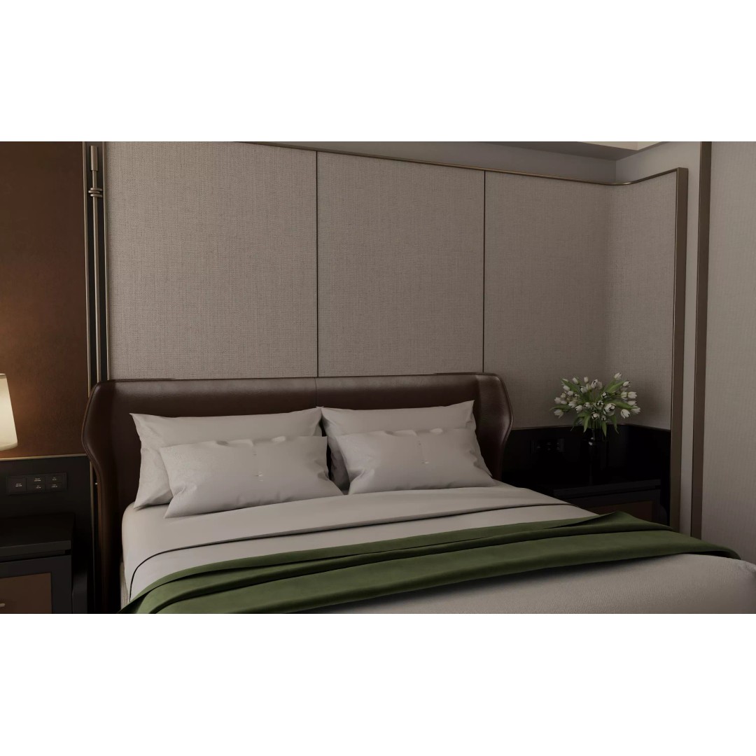 Hotel Bedroom 3D Model – Modern Interior Design, FBX & OBJ Formats - View 8