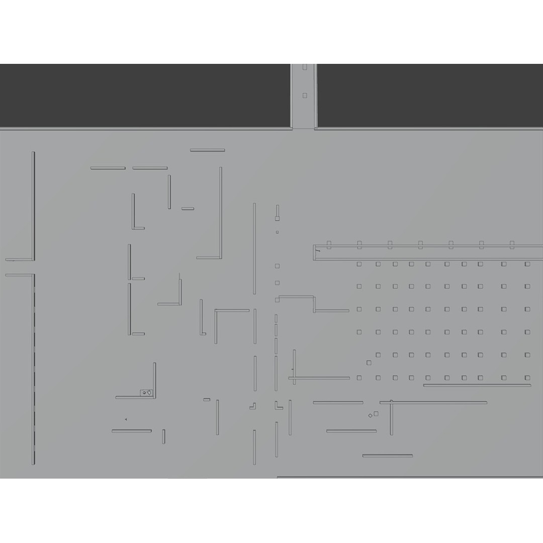 The Backrooms 3D Model – Highly Editable Interior Map, Blender & OBJ Formats