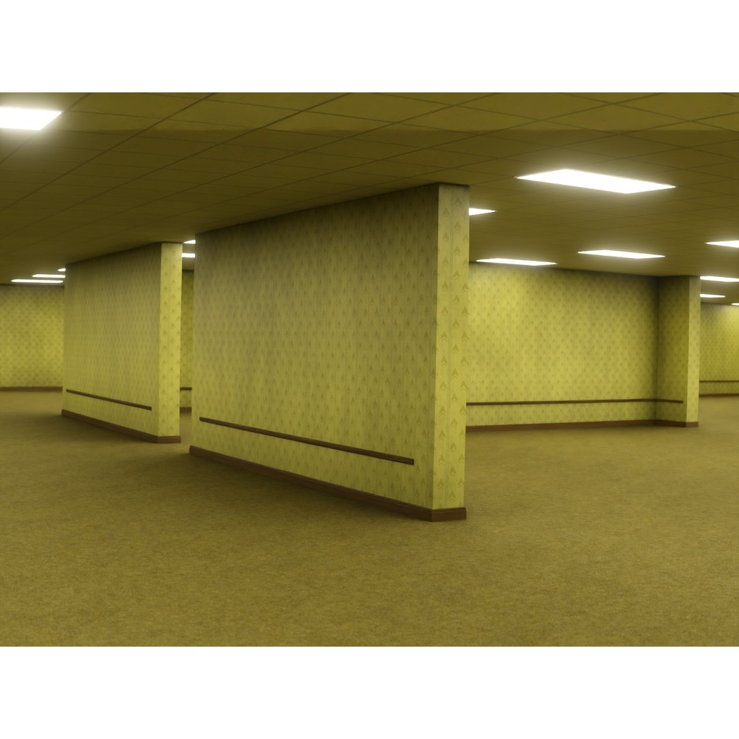 The Backrooms 3D Model – Highly Editable Interior Map, Blender & OBJ Formats - View 17