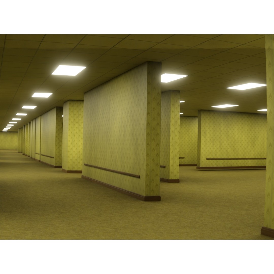 The Backrooms 3D Model – Highly Editable Interior Map, Blender & OBJ Formats - View 18