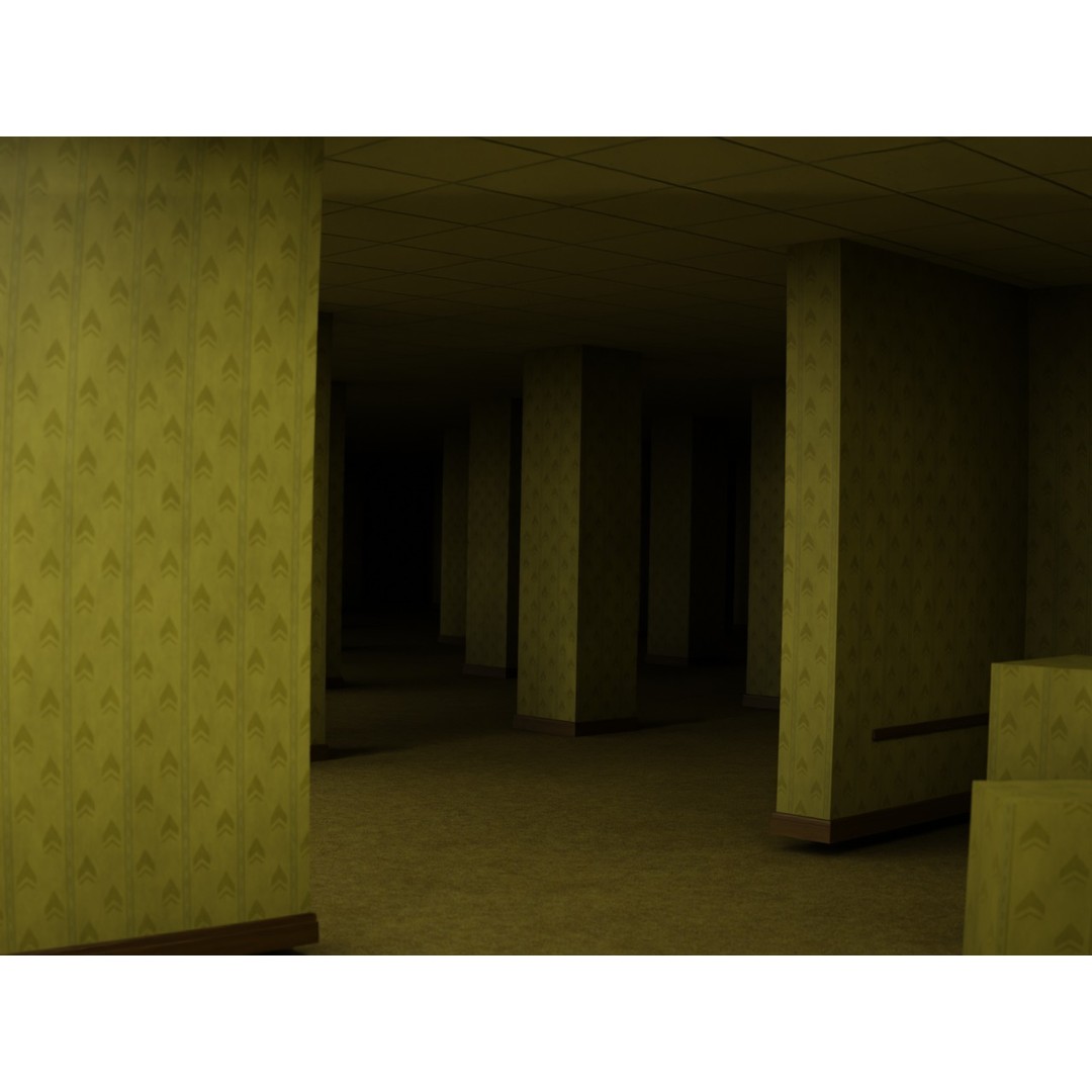 The Backrooms 3D Model – Highly Editable Interior Map, Blender & OBJ Formats - View 22