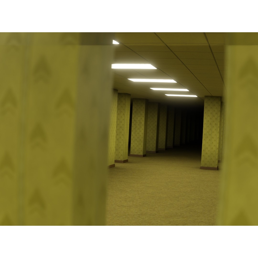 The Backrooms 3D Model – Highly Editable Interior Map, Blender & OBJ Formats - View 24