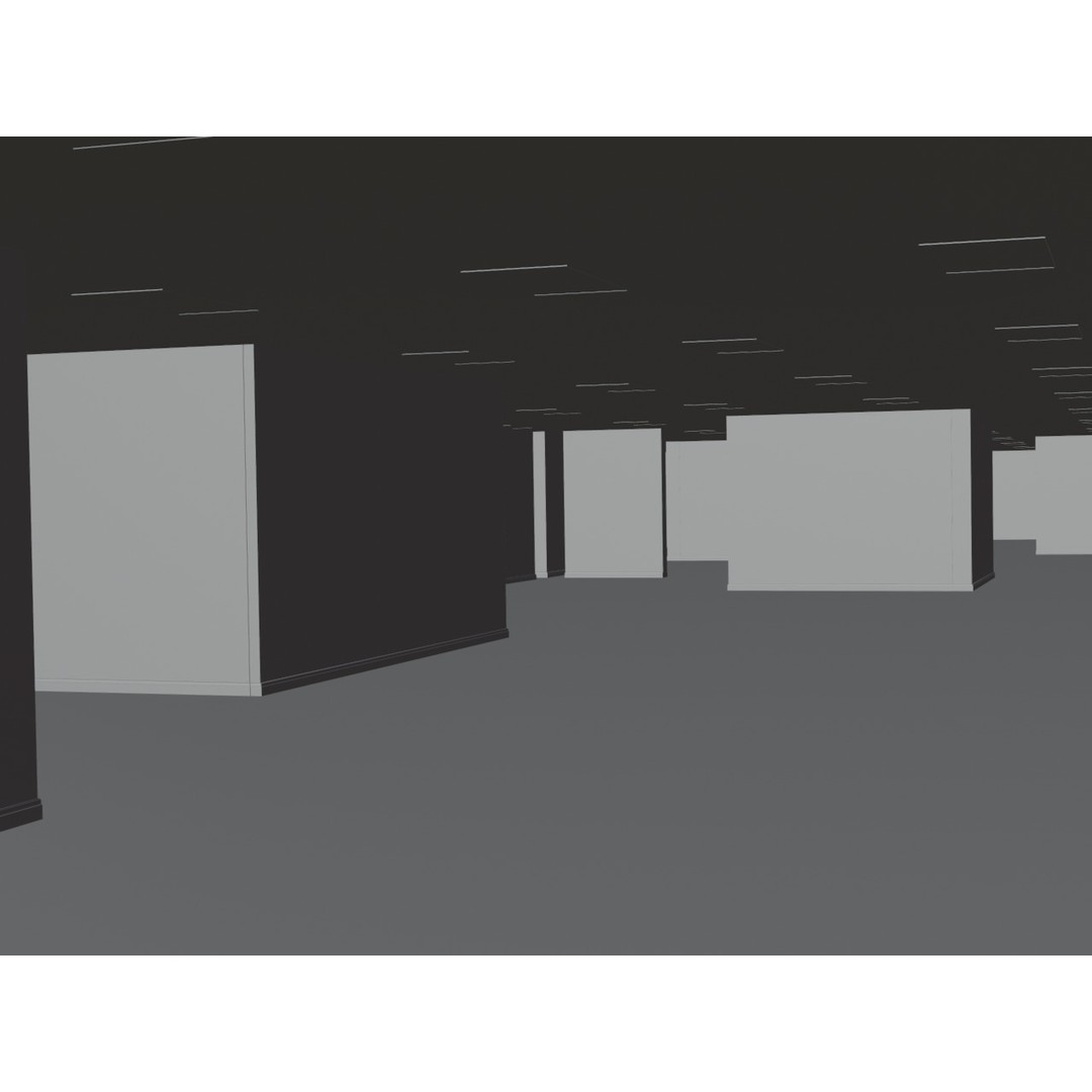 The Backrooms 3D Model – Highly Editable Interior Map, Blender & OBJ Formats - View 25