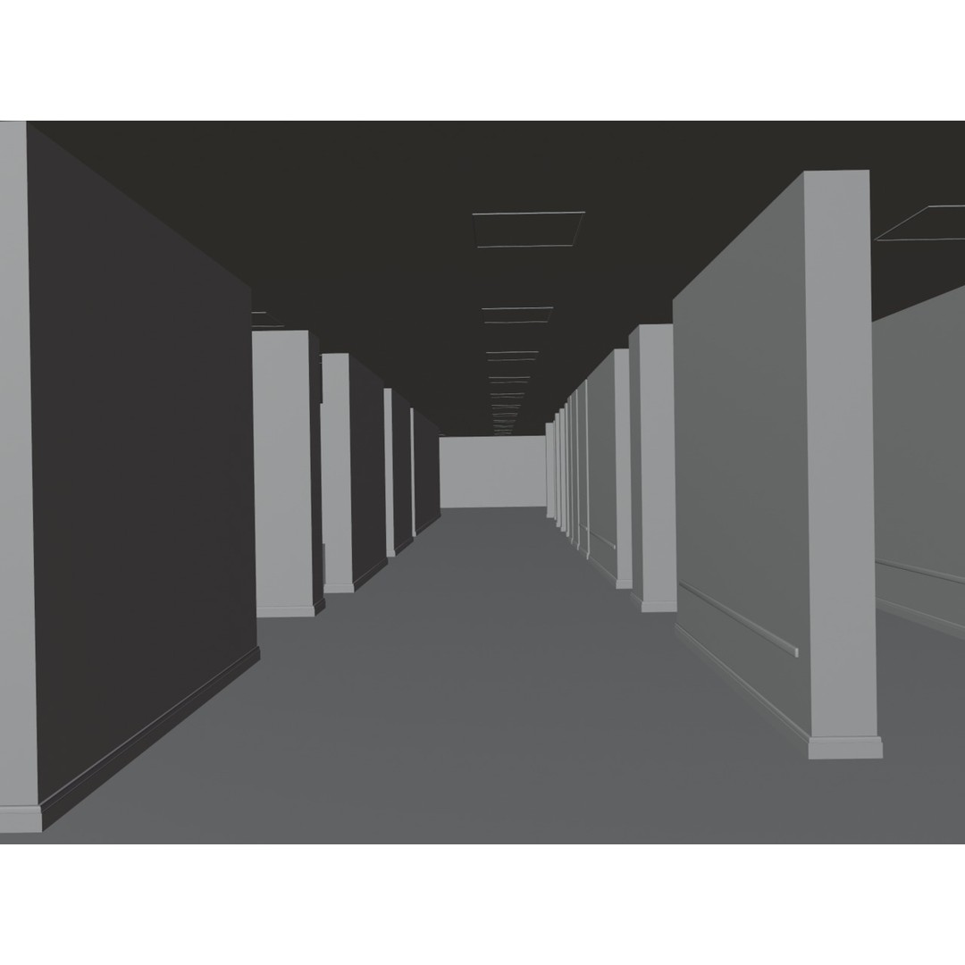 The Backrooms 3D Model – Highly Editable Interior Map, Blender & OBJ Formats - View 29