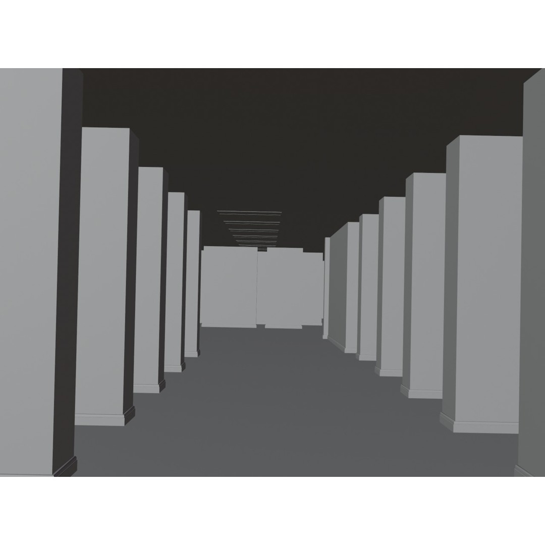 The Backrooms 3D Model – Highly Editable Interior Map, Blender & OBJ Formats - View 31