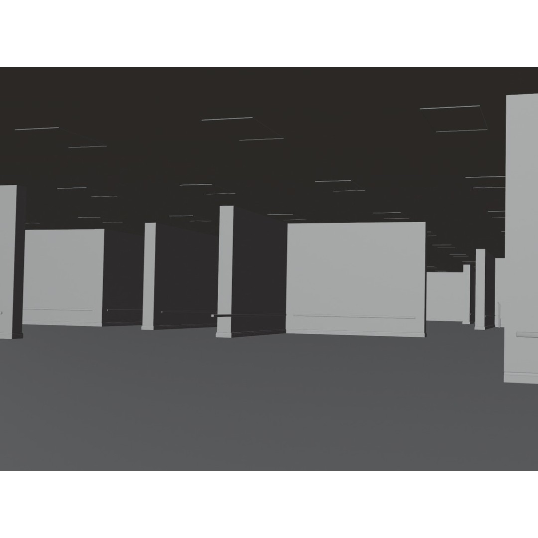 The Backrooms 3D Model – Highly Editable Interior Map, Blender & OBJ Formats - View 35