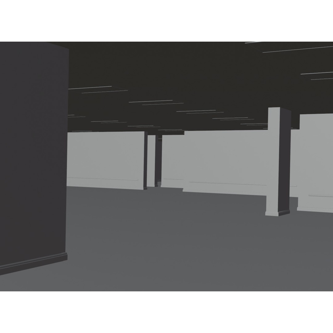 The Backrooms 3D Model – Highly Editable Interior Map, Blender & OBJ Formats - View 38