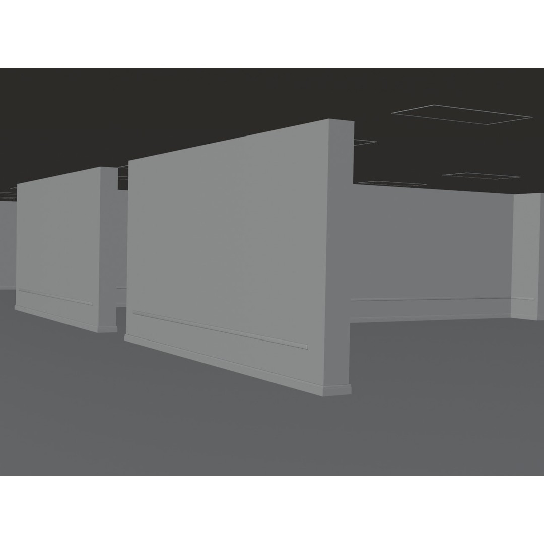 The Backrooms 3D Model – Highly Editable Interior Map, Blender & OBJ Formats - View 40
