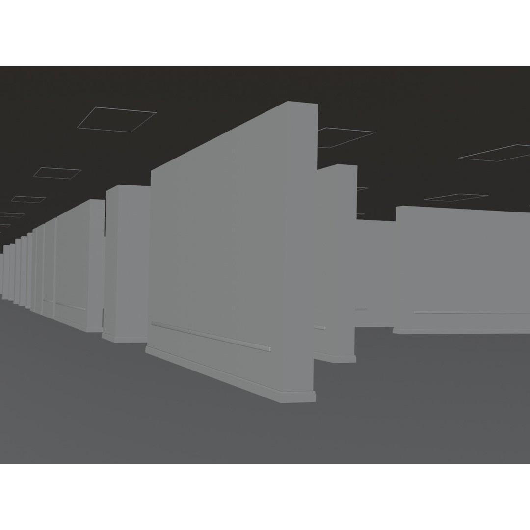 The Backrooms 3D Model – Highly Editable Interior Map, Blender & OBJ Formats - View 41