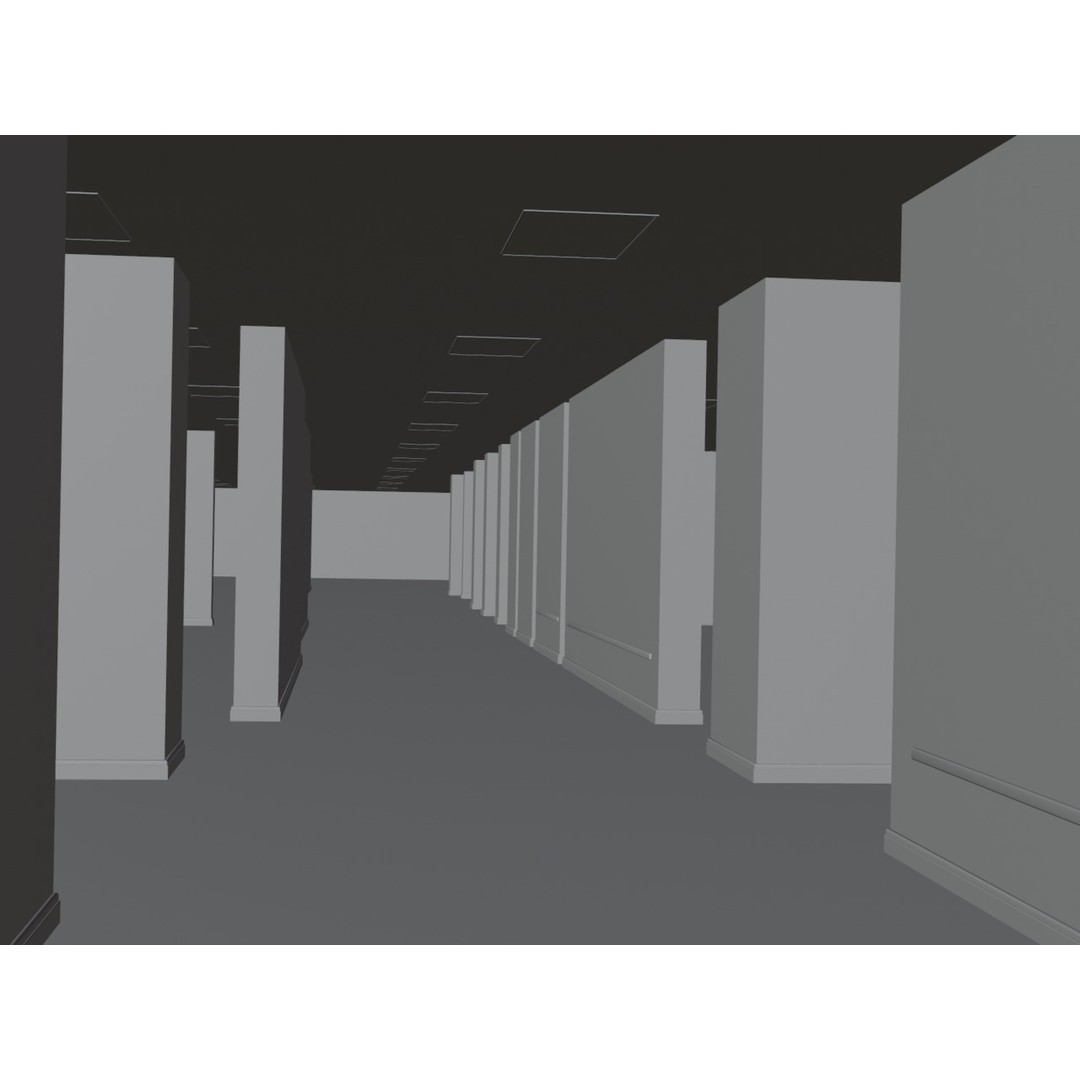 The Backrooms 3D Model – Highly Editable Interior Map, Blender & OBJ Formats - View 42