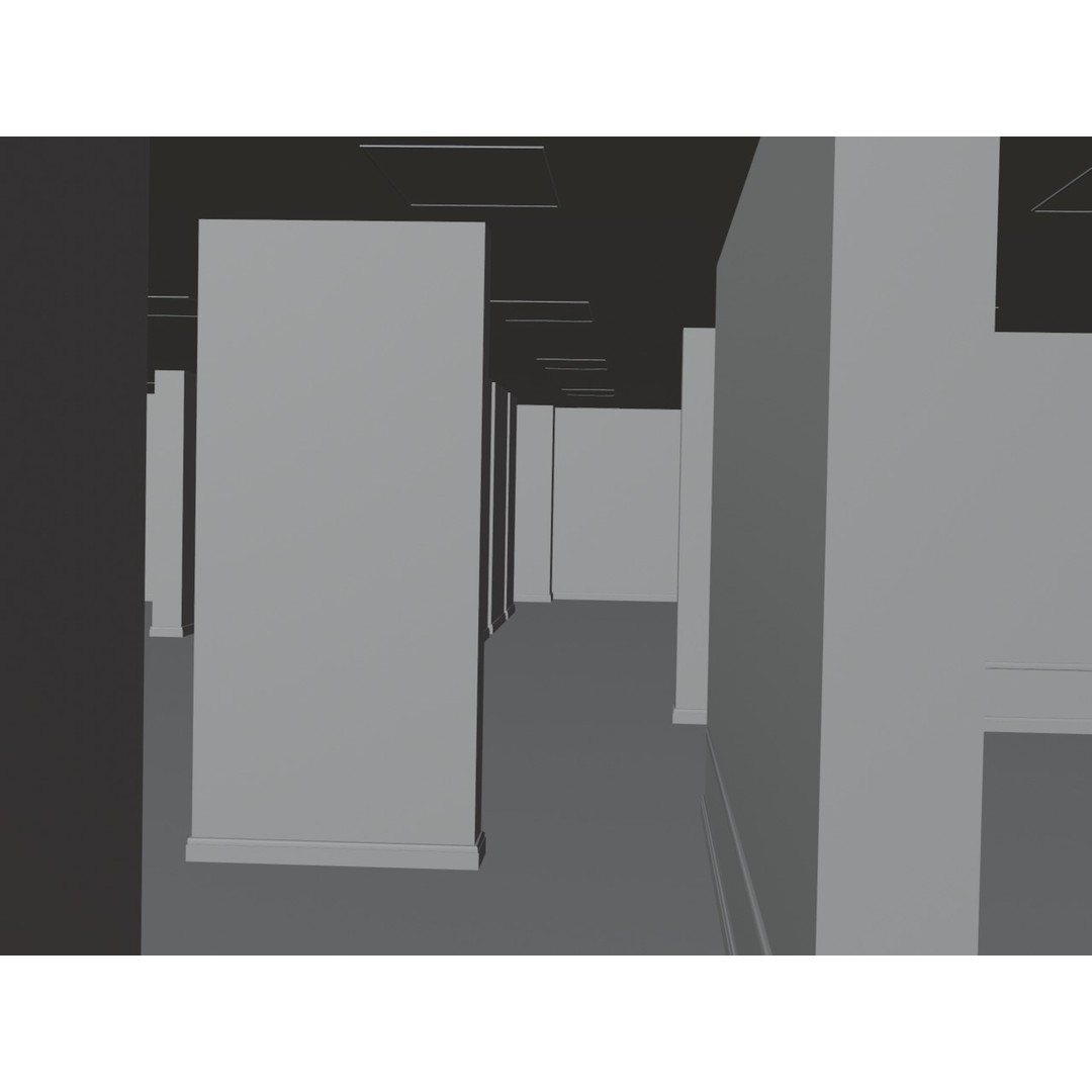 The Backrooms 3D Model – Highly Editable Interior Map, Blender & OBJ Formats - View 46