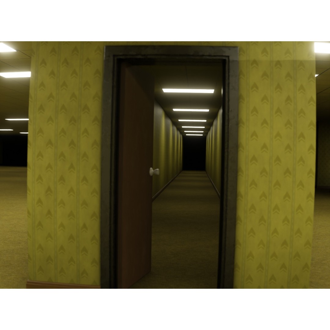 The Backrooms 3D Model – Highly Editable Interior Map, Blender & OBJ Formats - View 9