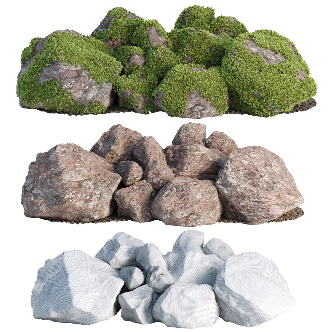 Outdoor Landscape Plants 3D Model – Premium Nature Asset Bundle, FBX - View 25