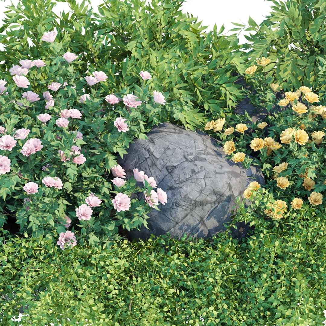 Outdoor Landscape Plants 3D Model – Premium Nature Asset Bundle, FBX - View 47