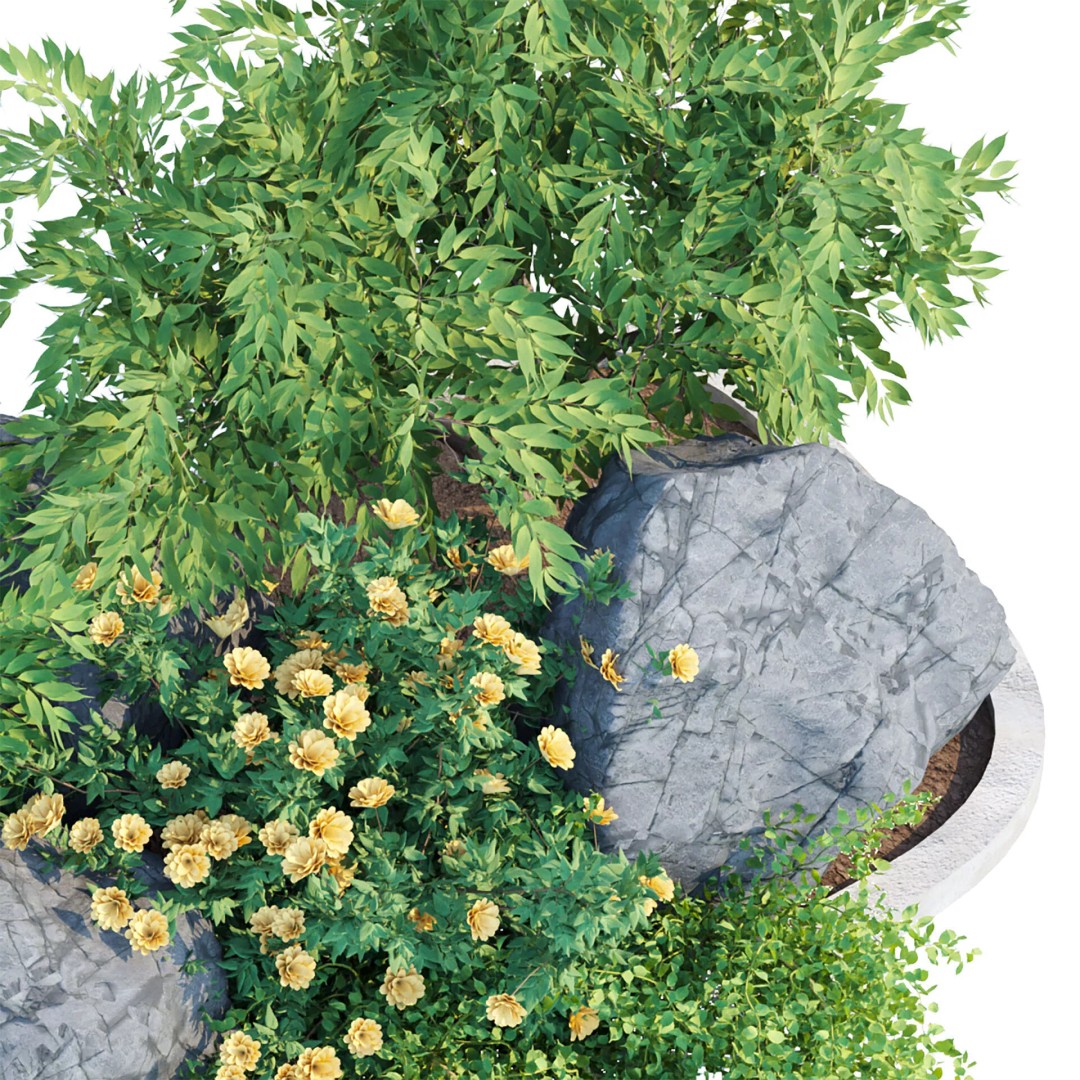 Outdoor Landscape Plants 3D Model – Premium Nature Asset Bundle, FBX - View 49