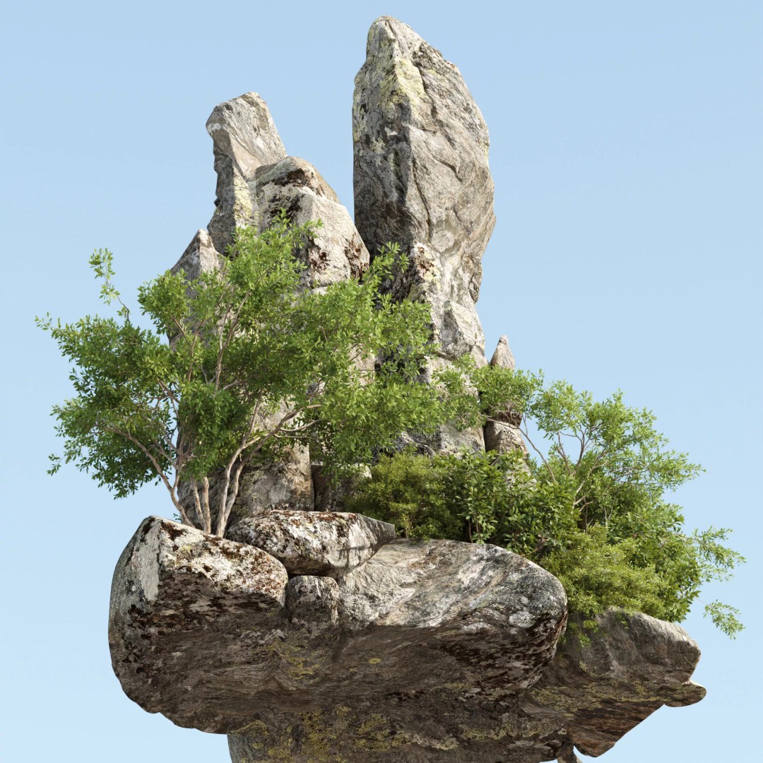 Outdoor Landscape Plants 3D Model – Premium Nature Asset Bundle, FBX - View 53