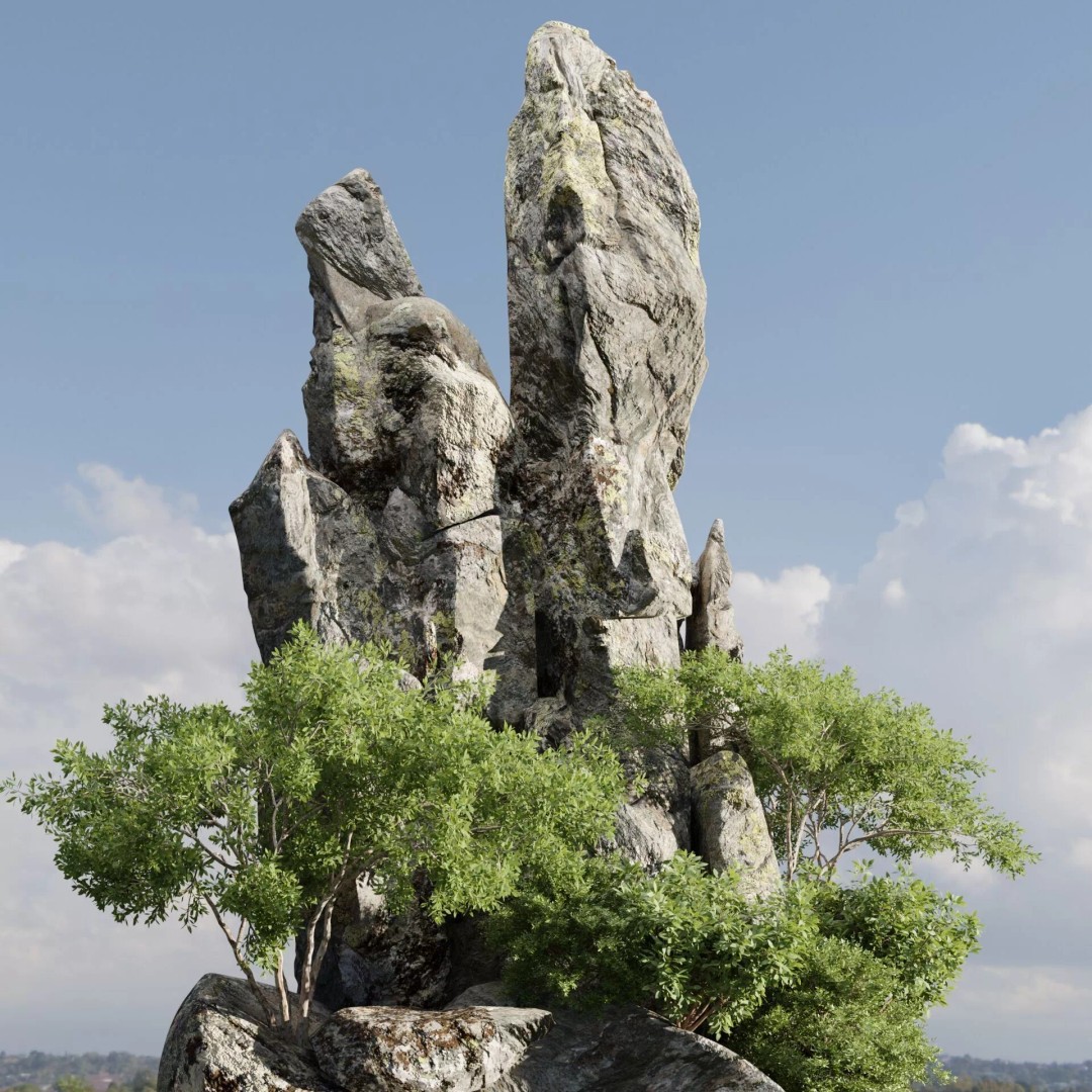 Outdoor Landscape Plants 3D Model – Premium Nature Asset Bundle, FBX - View 55