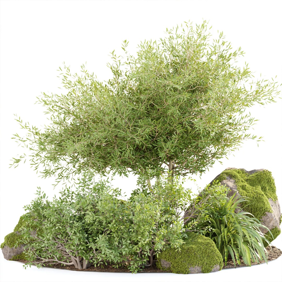 Outdoor Landscape Plants 3D Model – Premium Nature Asset Bundle, FBX - View 8