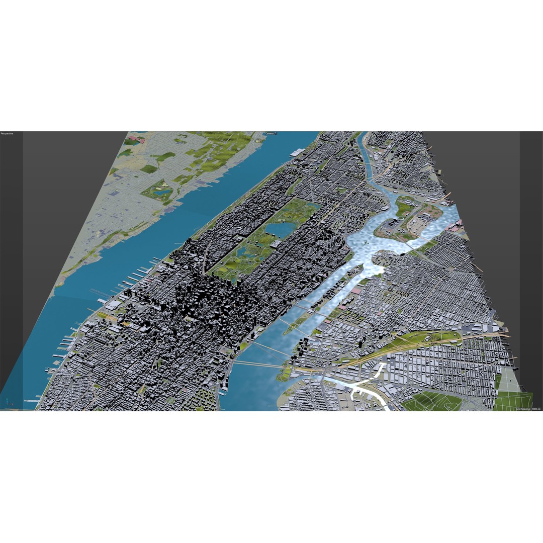 Central Park 3D Model – Low Poly Cityscape Asset, Multiple Formats - View 11