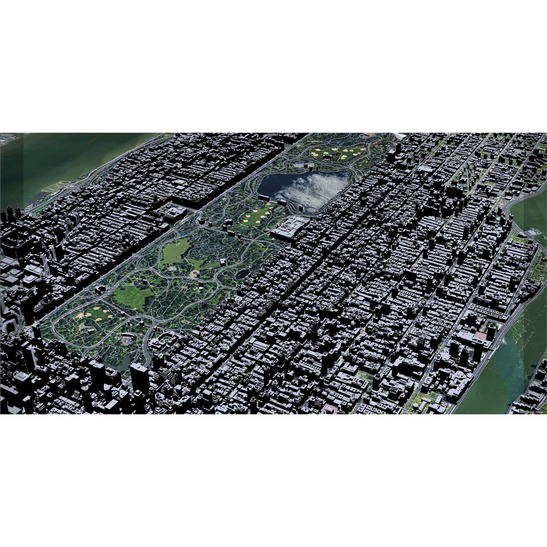Central Park 3D Model – Low Poly Cityscape Asset, Multiple Formats - View 13
