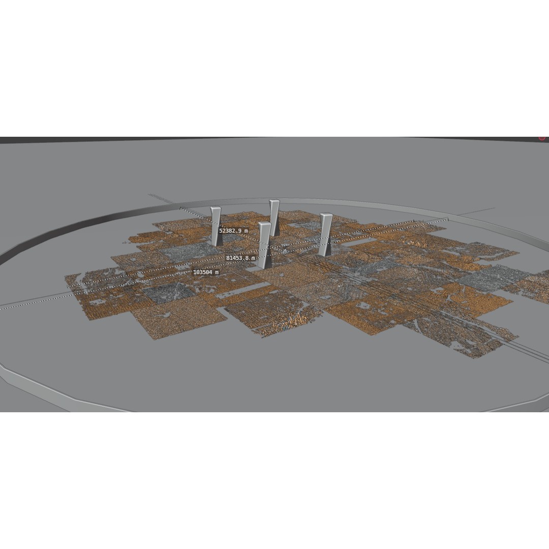 Futuristic Mega City 3D Model – Low Poly Dystopian Environment, Blender - View 25