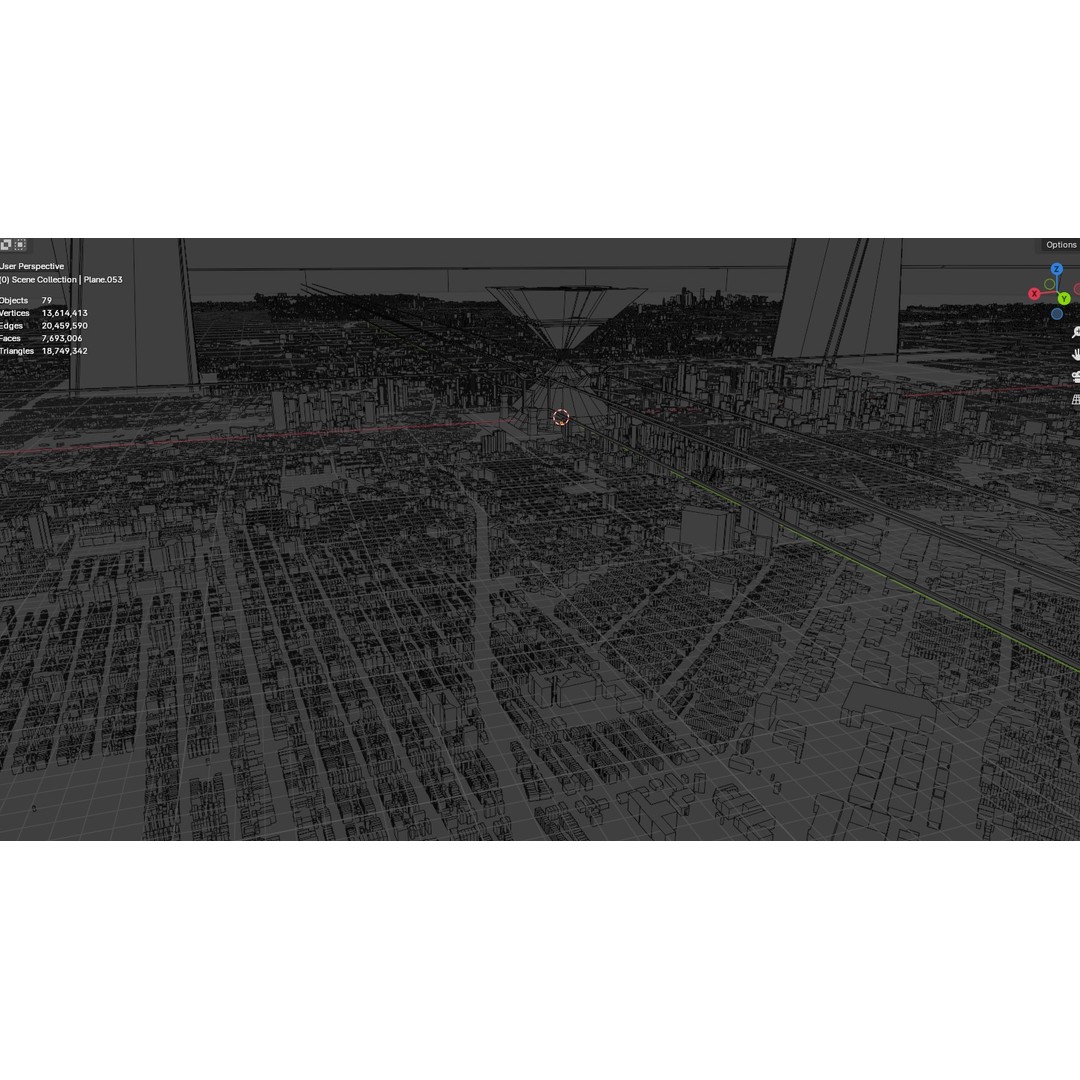 Futuristic Mega City 3D Model – Low Poly Dystopian Environment, Blender - View 29