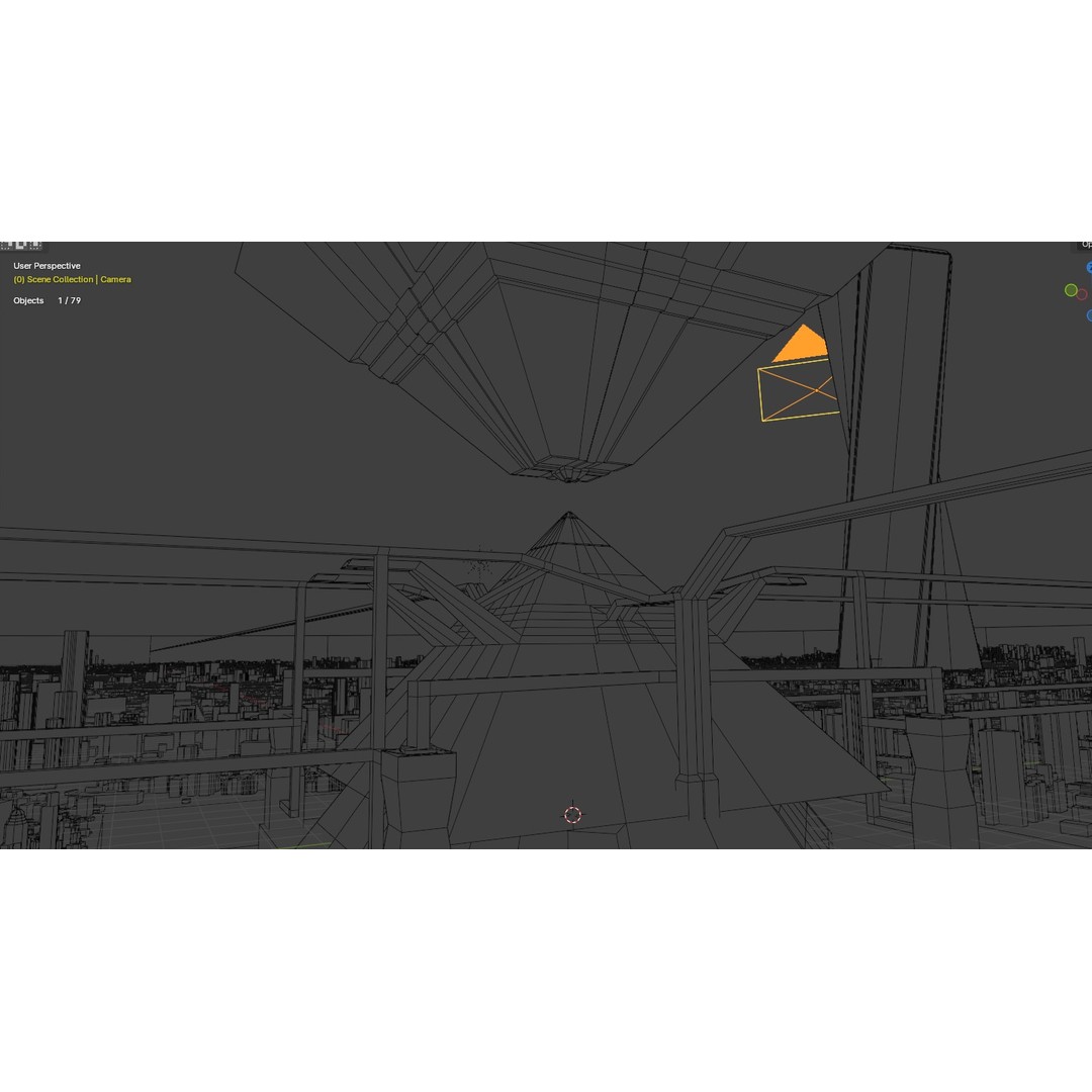 Futuristic Mega City 3D Model – Low Poly Dystopian Environment, Blender - View 31
