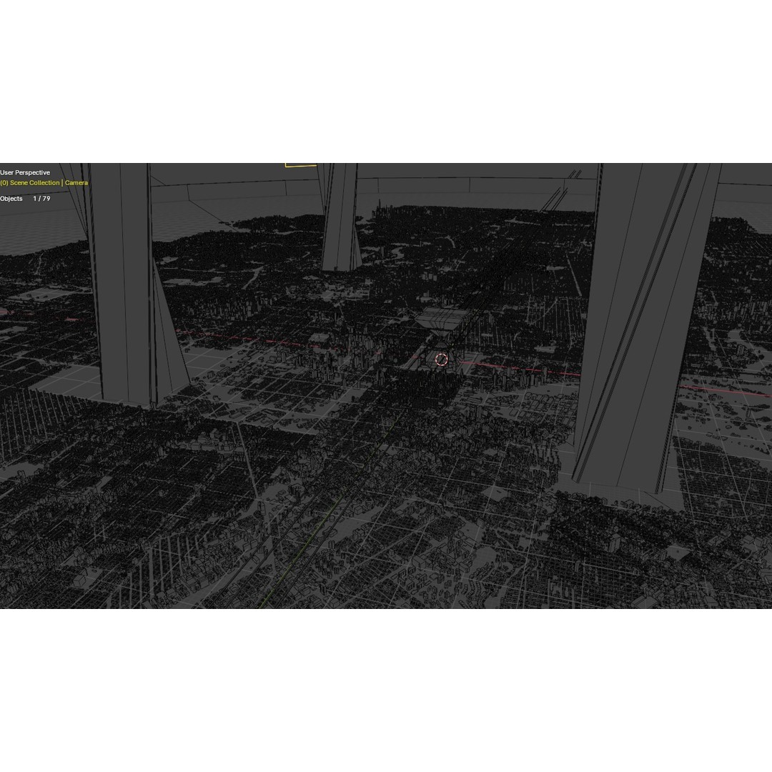 Futuristic Mega City 3D Model – Low Poly Dystopian Environment, Blender - View 33