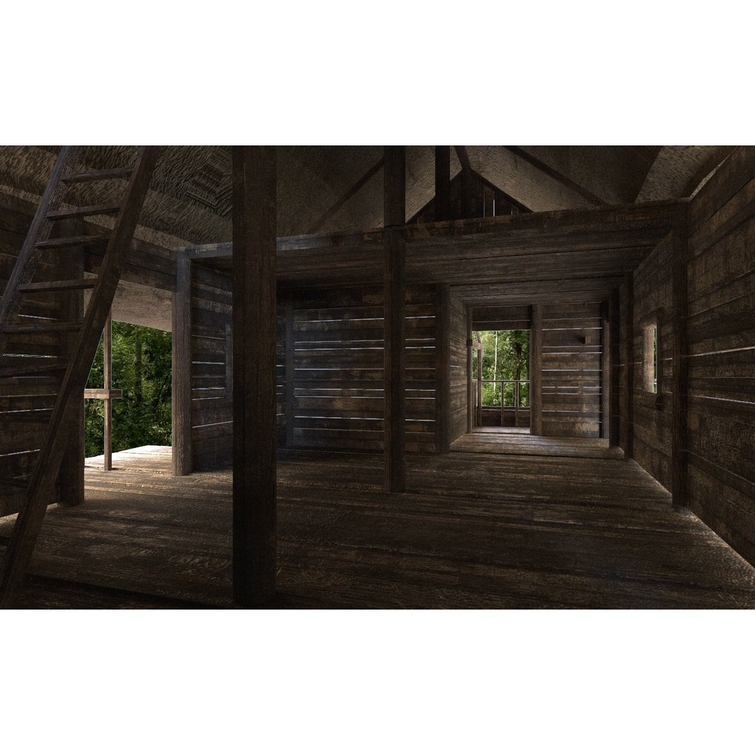 Medieval Village House 3D Model – Low Poly Game Asset, FBX, OBJ - View 53