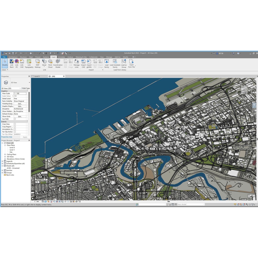 Cleveland 3D Model – Low Poly Cityscape Asset, FBX, PBR - View 20