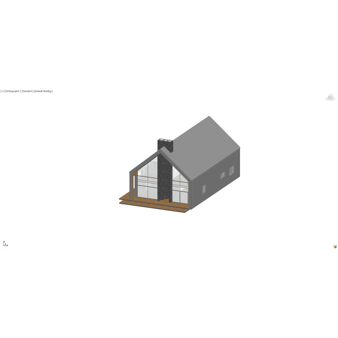 Family House 4 3D Model – Low-Poly Parametric Design, FBX, OBJ