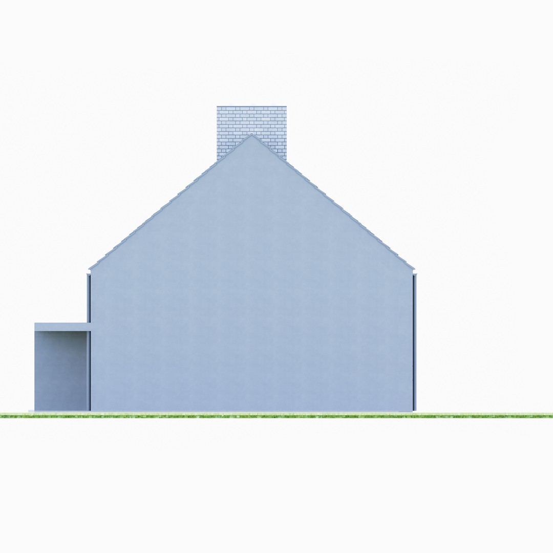 Family House 4 3D Model – Low-Poly Parametric Design, FBX, OBJ - View 7