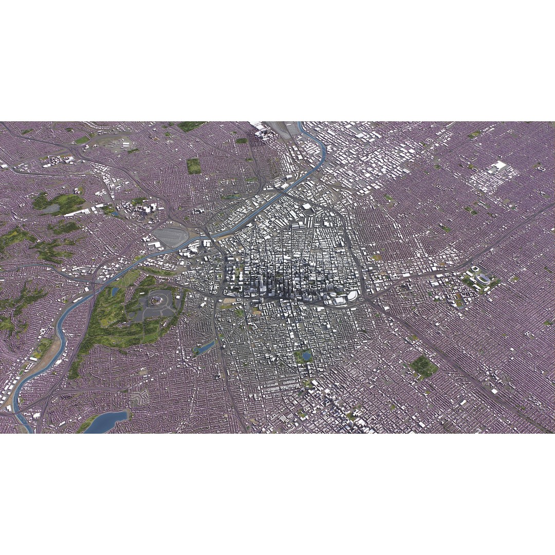 Los Angeles 3D Model – Low Poly Cityscape with PBR Textures, FBX - View 6
