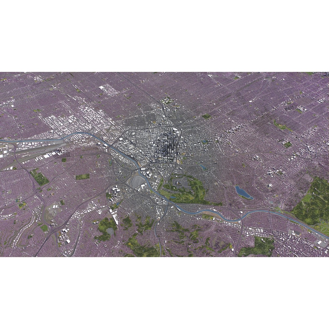 Los Angeles 3D Model – Low Poly Cityscape with PBR Textures, FBX - View 8