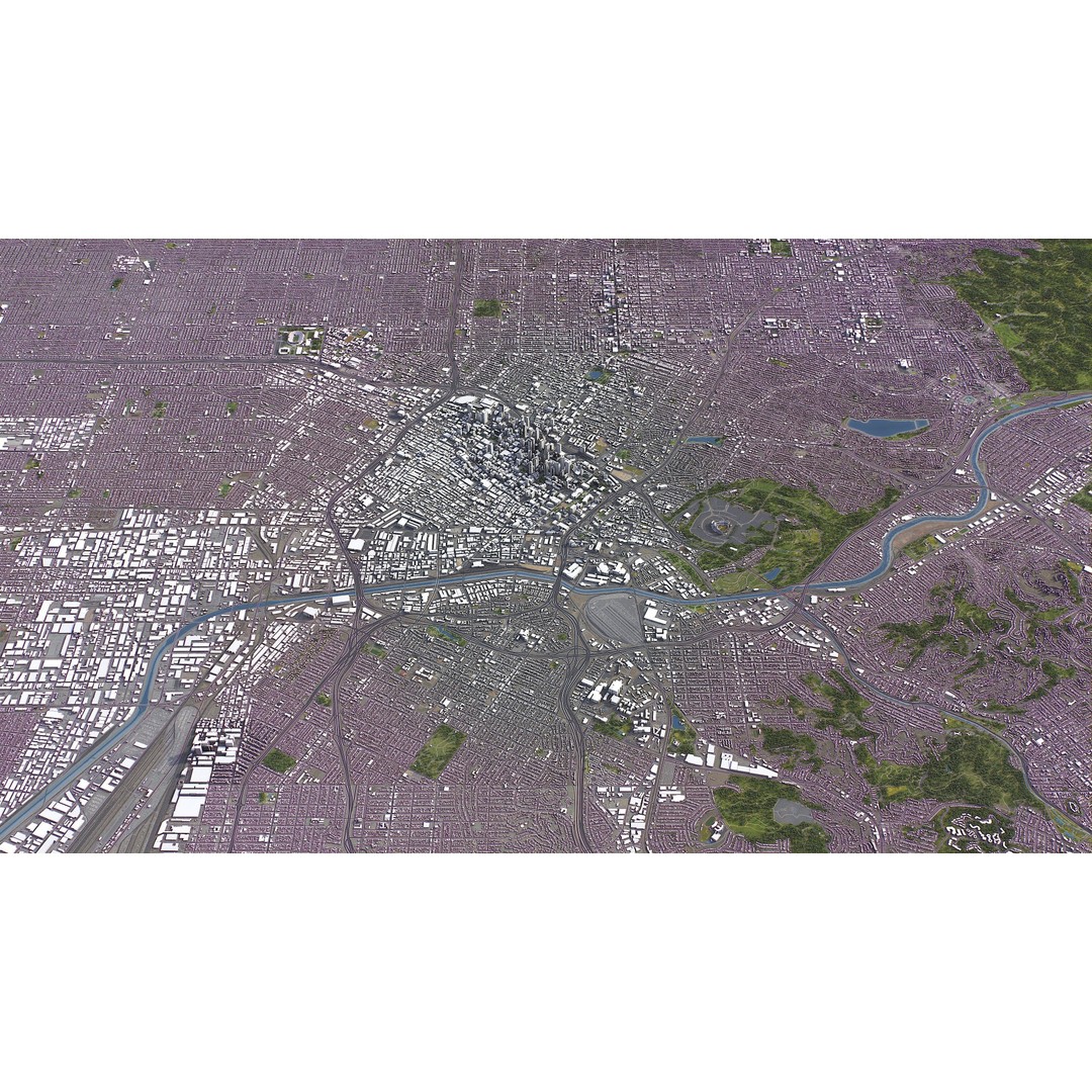 Los Angeles 3D Model – Low Poly Cityscape with PBR Textures, FBX - View 9