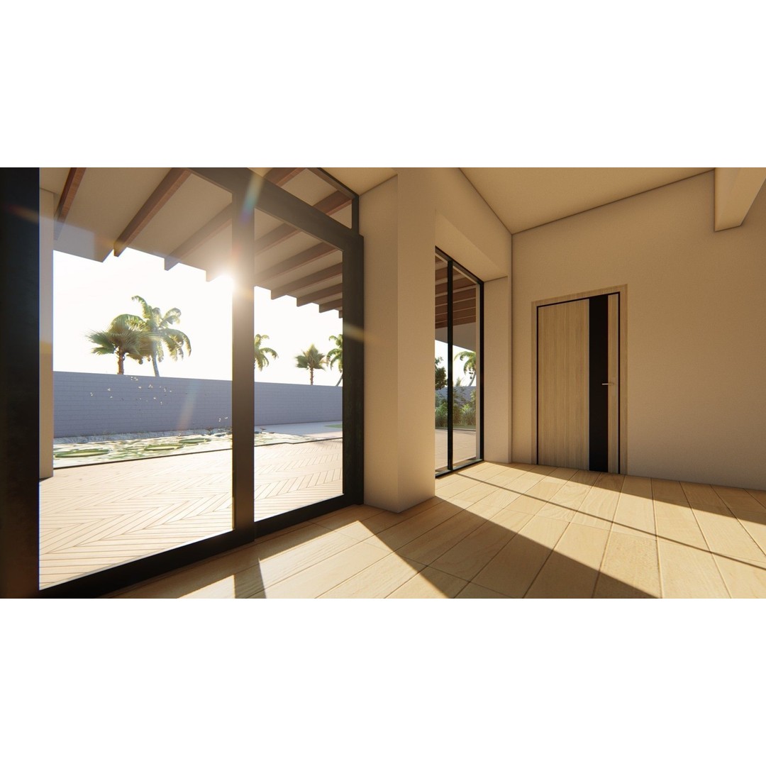 House 3D Model – Modern Two-Story Family Home, FBX, OBJ - View 14