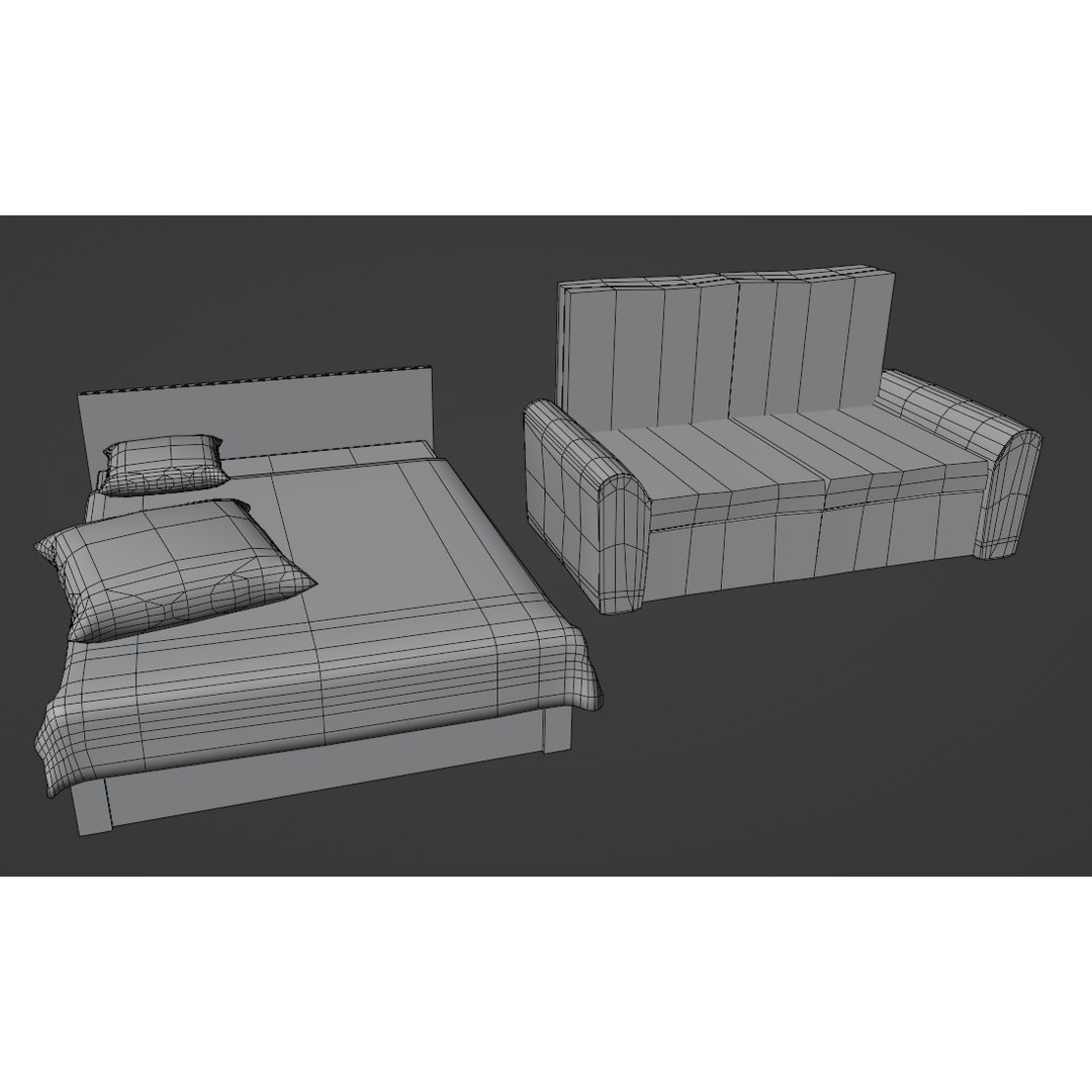 Old Neglected Hotel 3D Model – Low Poly Architectural Asset, FBX, Blender - View 28