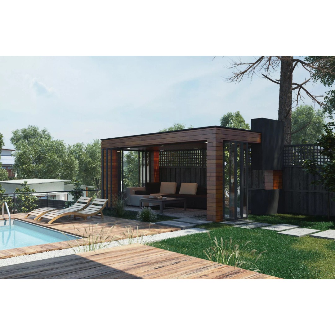 Modern House 3D Model – Detailed Forest Environment, FBX - View 5