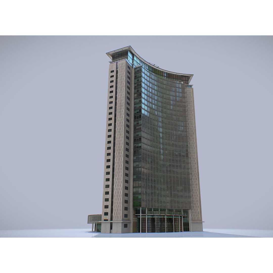 Empress State Building 3D Model – Low Poly Cityscape Asset, FBX - View 10