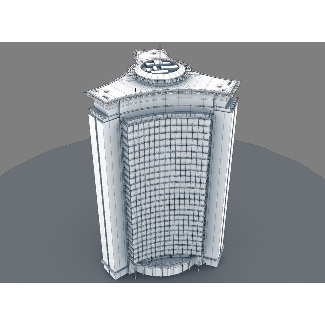 Empress State Building 3D Model – Low Poly Cityscape Asset, FBX - View 13