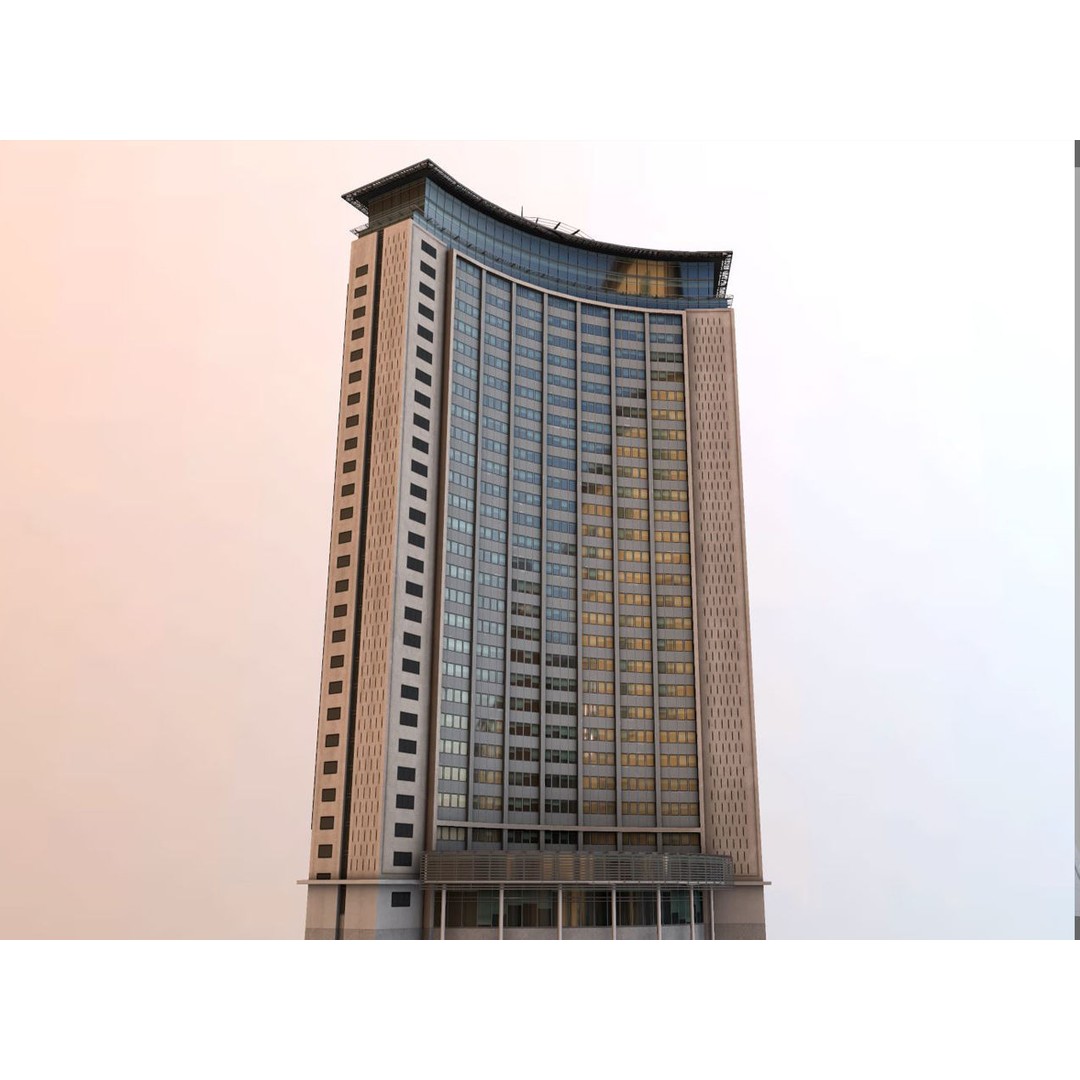 Empress State Building 3D Model – Low Poly Cityscape Asset, FBX - View 14